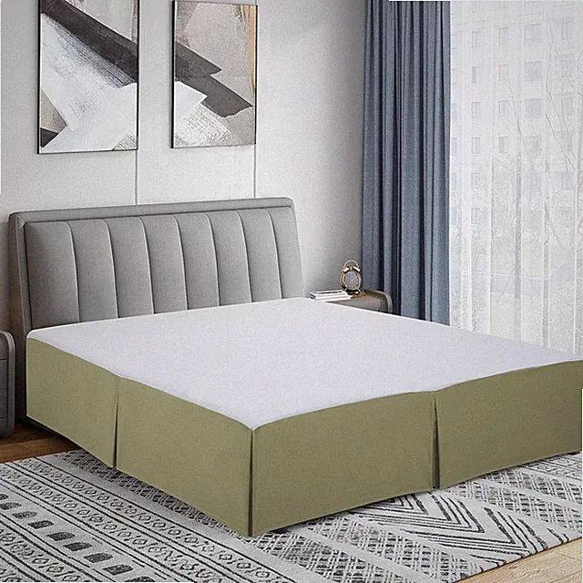 Double Brushed Microfiber Pleated Easy Fit Bed Skirt, Ultra