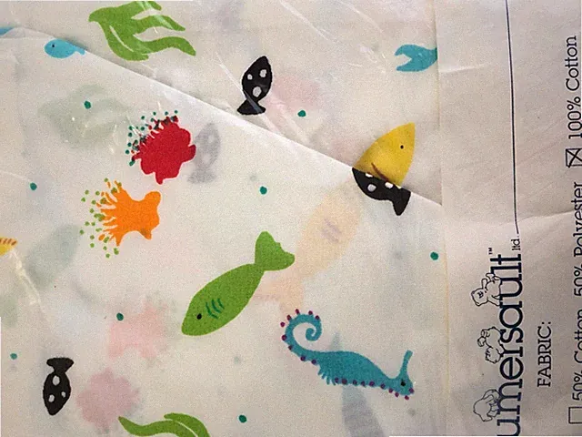 SEALIFE DUVET cover~ queen/full octopus coral fish seahorse ocean COTTON NIP