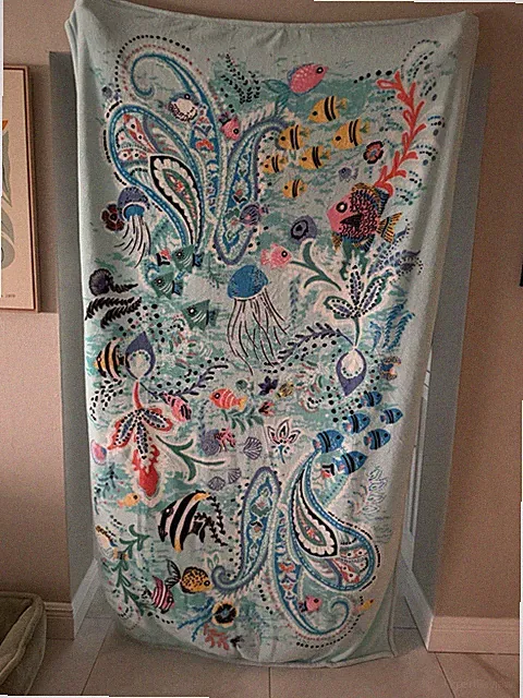 Vera Bradley Oceanic Teal Throw Blanket